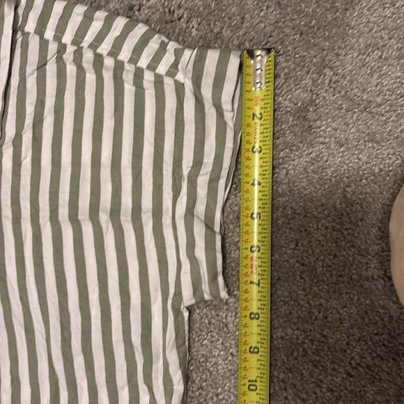 Alexander Jordan Green & White Striped Blouse - Picture 13 of 14